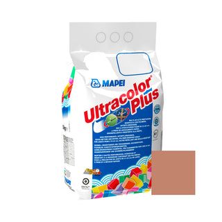Fugemasse til fliser og klinker Mapei Ultracolor Plus, 145 terra / brun, indendørs / udendørs, 5 kg