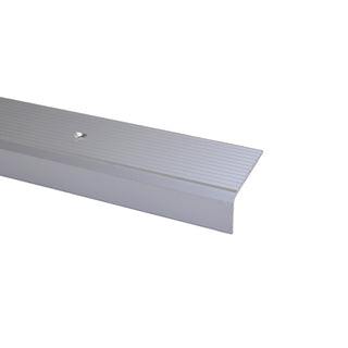 Trappefliseprofil aluminium, med skrue og rawlplug, SÆT S33 44 × 23 mm, 2,7 m
