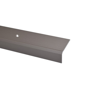 Fliseprofil i aluminium til trin, med skrue og rawlplug, Sæt S33 44 × 23 mm, 2,7 m