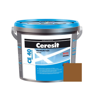Fugemasse til fliser og klinker Ceresit CE 40, jordfarvet Terra 55, indendørs / udendørs, 5 kg
