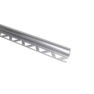 Hjørneprofil i aluminium til indvendigt hjørne til gulv- og vægfliser, S96, 10 x 2500 mm