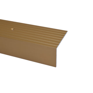 Fliseprofil i aluminium til trin, med skrue, Sæt A32 42 × 65 mm, 2,7 m