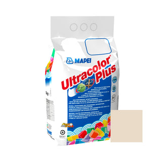 Fugemasse til fliser og klinker Mapei Ultracolor Plus, 130 jasmine / beige, indendørs / udendørs, 5 kg