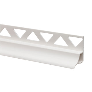 Fliseprofil PVC til indvendigt hjørne til badekar, 25188-101, 8 × 2500 mm