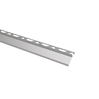 Fliseprofil i aluminium, drypnæse til terrasser, SÆT S99, sølv, 37 mm, 2,5 m
