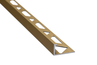 Fliseprofil i aluminium til afslutning af gulv- og vægfliser, SET S51, lige, 10 x 2500 mm