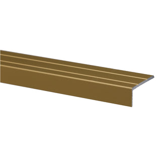 Fliseprofil i aluminium til trin, med skrue og rawlplug, Sæt S46 25 × 10 mm, 3 m