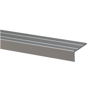 Fliseprofil i aluminium til trin, med skrue og rawlplug, Sæt S46 25 × 10 mm, 3 m