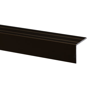 Fliseprofil i aluminium til trin, med skrue, Sæt S45 25 × 20 mm, 3 m