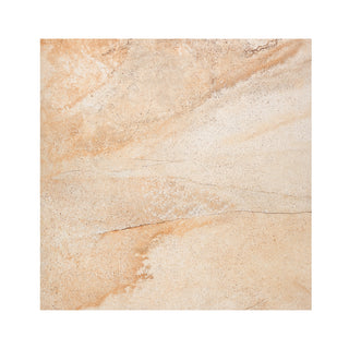Porcelænsflise til inde/ude, Cersanit Sahara Beige Lappato, 59,3 × 59,3 cm, mat, kalibreret, stenlook