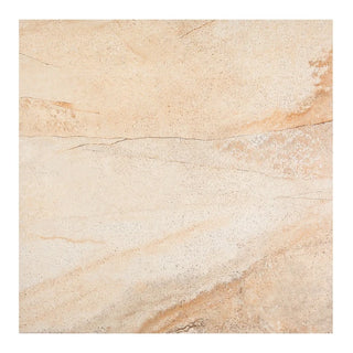 Porcelænsflise til inde/ude, Cersanit Sahara Beige Lappato, 59,3 × 59,3 cm, mat, kalibreret, stenlook