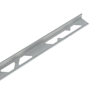 Fliseprofil i aluminium til afslutning af gulv- og vægfliser, lige, 10 x 2500 mm