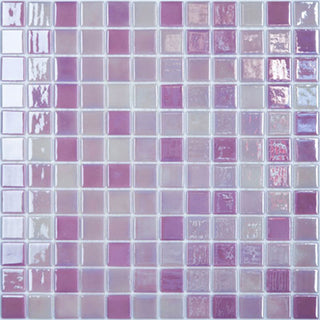 Glasmosaik 404, lilla, til inde/ude, 31,7 × 31,7 cm