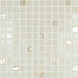 Glasmosaik 500/722, beige mix, til bad/køkken, 31,7 × 31,7 cm