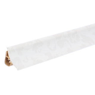 Sokkelliste i PVC til bordplade i bad eller køkken, Korner arabic, med fleksible gummikanter, 23 mm, 3 m