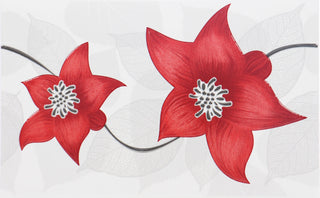 Keramisk dekor til bad/køkken, Cesarom Colors 2642-0463, 25,2 × 40,2 cm, blank
