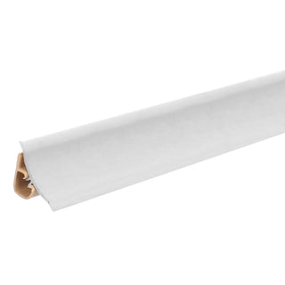 Sokkelliste i PVC til bade- eller køkkenbordplade, Korner, med fleksible gummikanter, 23 mm, 3 m