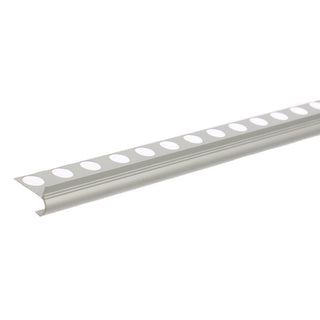 Fliseprofil i aluminium til trin, 2.5 m