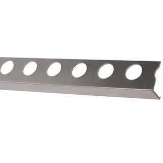 Dekorativ fliseprofil i aluminium, 0al12pb, 12 mm, 2,6 m