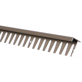 Fliseprofil i aluminium til trin, 10/12 mm, 2,5 m