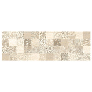 Keramisk dekor til bad/køkken, Gusto Beige Orient, 24,4 × 74,4 cm, beige, blank