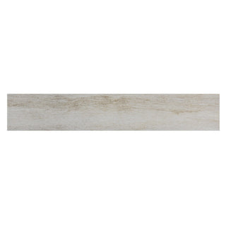 Sokkelliste i porcelænsflise, Forest Blanco, mat, hvid, 8 × 45 cm