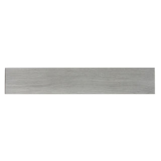 Sokkelliste i porcelænsflise, Woodstyle, mat, grå, 8 × 45 cm