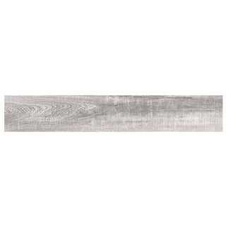 Porcelænsflise til inde/ude, Lavin Grey, 15 × 90 cm, mat, rektificeret, træimitation