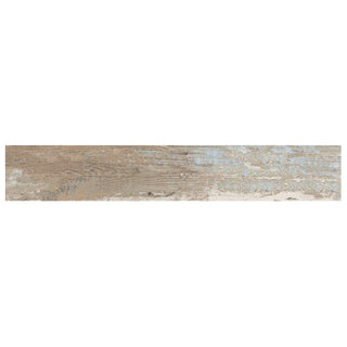 Porcelænsflise til inde/ude, Color Wood Brown, 15 × 90 cm, mat