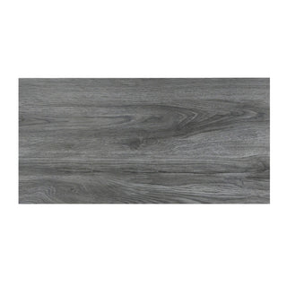 Porcelænsflise til inde/ude, 6060-0232 Woodstyle, 30 × 60 cm, mørk, mat, træimitation