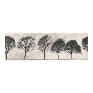 Keramisk dekor til bad/køkken, Willow Sky Tree ND039-006, 29 × 89 cm, lys, mat