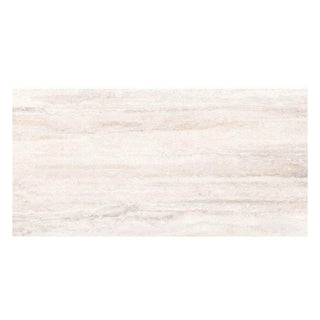 Porcelænsflise til inde/ude, Travertino, 60 × 120 cm, blank, rektificeret