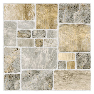 Porcelænsflise til inde/ude, Cesarom Santiago 6035-0335, 33 × 33 cm, mat, stenlook, 1,63 m2/pakke