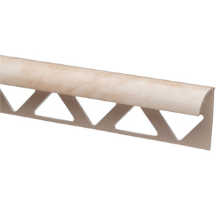 Fliseprofil i PVC til kant på gulv- og vægfliser, SET N31318, marmoreret, 10 x 25 x 2500 mm