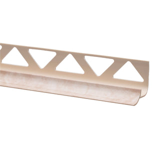 Fliseprofil i PVC til indvendigt hjørne, Sæt N32151-LT1257, stiv, 10 mm, 2,5 m