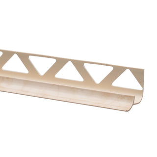 Fliseprofil PVC til indvendigt hjørne, SÆT 32151, stiv, 10 mm, 2,5 m