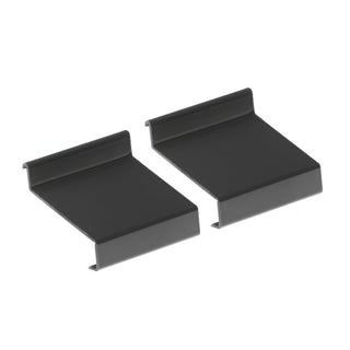 Samlinger til dryprofil til altan/terrasse, Profiline, aluminium, RAL 7024, sæt 2 dele