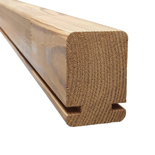 Dekorativt lamelprofil, varmebehandlet fyrretræ, Inco Industry, 3000 × 62 × 42 mm
