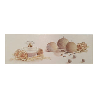 Keramisk dekor til bad/køkken, Fronti Shine Beige Bano Aura, 25 × 75 cm, blank