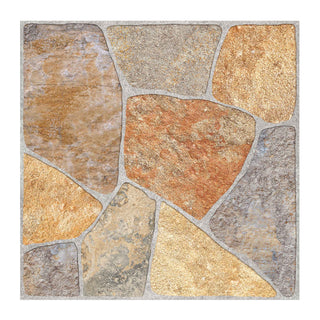 Porcelænsflise til inde/ude, Cesarom 6046-0512 Pietra Rustico, 45 × 45 cm, mat, stenimitation