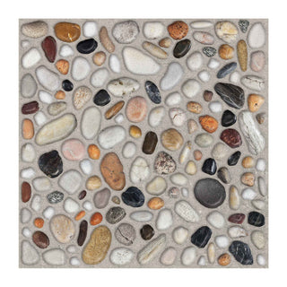 Porcelænsflise til inde/ude, Cesarom 6035-0355 Camp, 33 × 33 cm, mat, stenlook