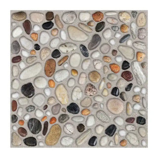 Porcelænsflise til inde/ude, Cesarom 6035-0355 Camp, 33 × 33 cm, mat, stenlook
