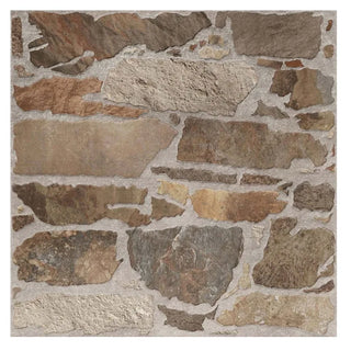 Porcelænsflise til inde/ude, Livorno 9773, 45 × 45 cm, mat, skridsikker, stenlook