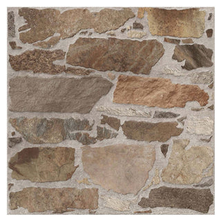 Porcelænsflise til inde/ude, Livorno 9773, 45 × 45 cm, mat, skridsikker, stenlook