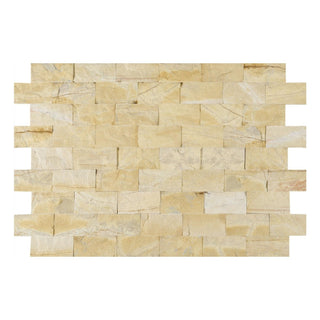 Marmor Yellow, kløvet, 1,5 × 10 × 20 cm
