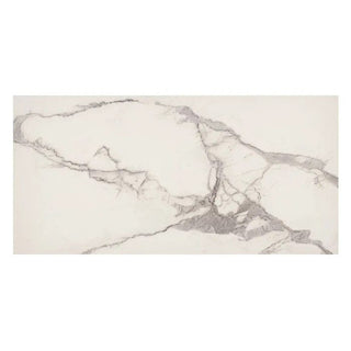 Bien Zenith – hvid porcelænsflise 60 × 120 cm med blankt marmorlook