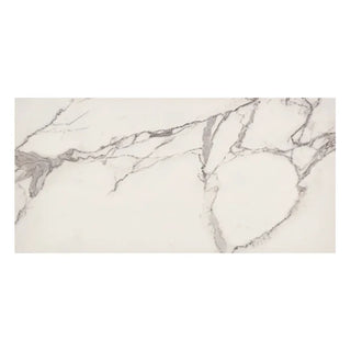 Bien Zenith – hvid porcelænsflise 60 × 120 cm med blankt marmorlook