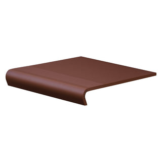 Trappeflise i porcelænsstentøj, V-Shape Burgund, 30 × 32 cm, mat