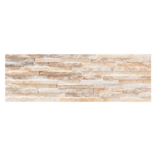 Porcelænsflise til inde/ude, Bestile Centenar Natural, 17 × 52 cm, mat, stenlook