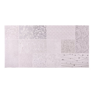 Keramisk dekor til bad/køkken, Fiore Verena Print 2899, 30 × 60 cm, mat, stenimitation